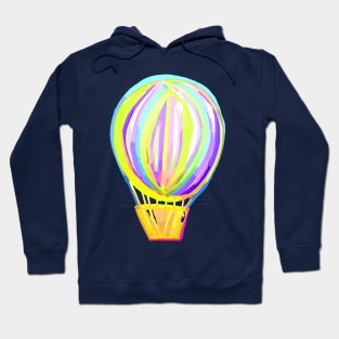 Neon hot air ballon Hoodie